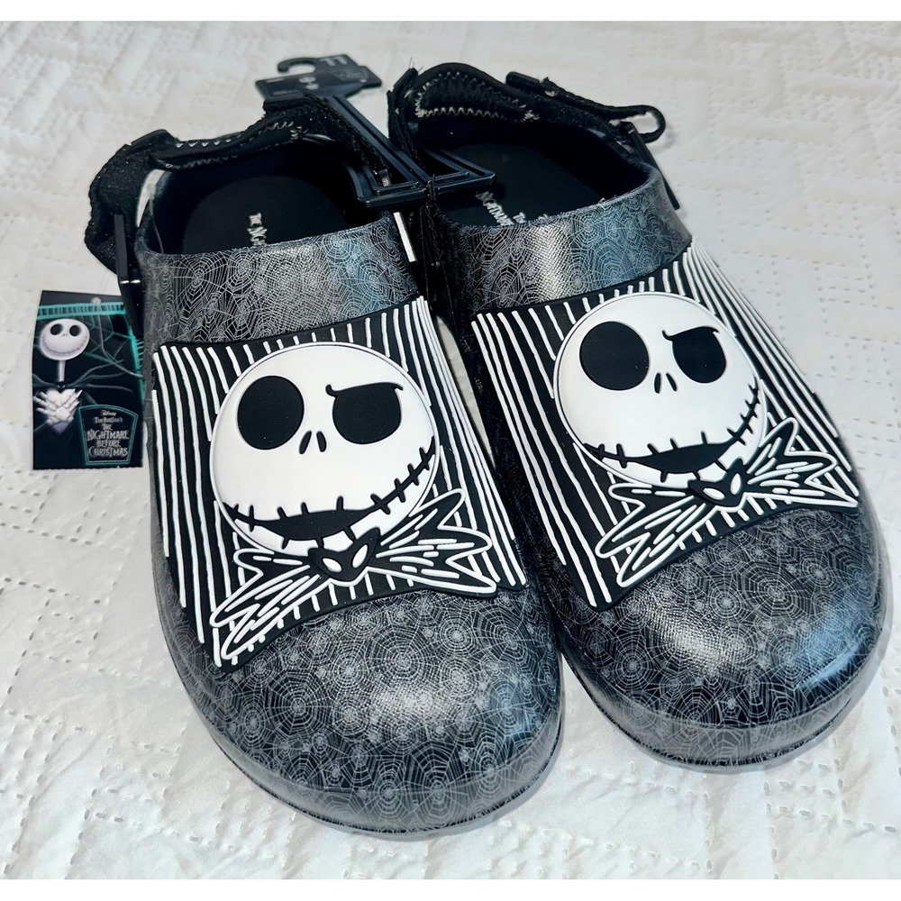 Ground Up Nightmare Before Christmas Jack Skellington Clog Sandals Mens 11 NEW